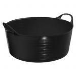 15lt Black Flexi-Fill Shallow Flexible Tubs/Trug for Garden or Horse Feed